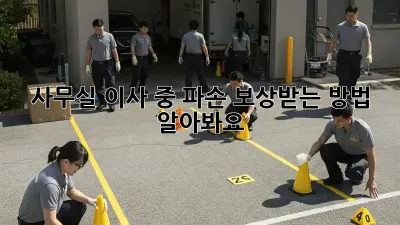 사무실 이사 중 파손? 보상받는 방법 알아봐요!